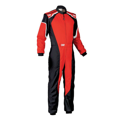 Fato de karting OMP KS-3, preto/vermelho (tamanho XXL, 60)