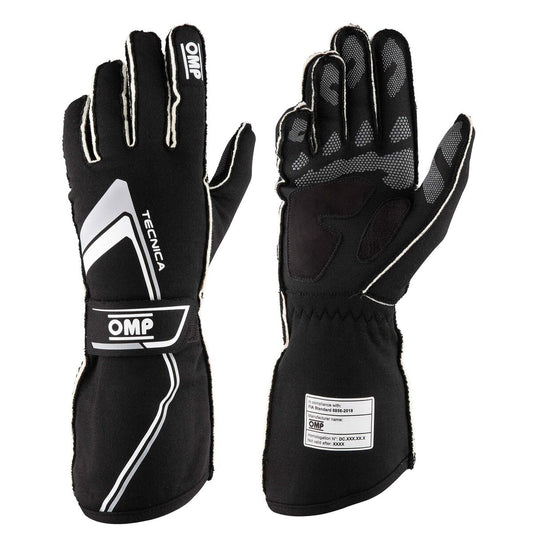 Luvas OMP TECNICA Preto XL FIA 8856-2018 (1 Unidade)