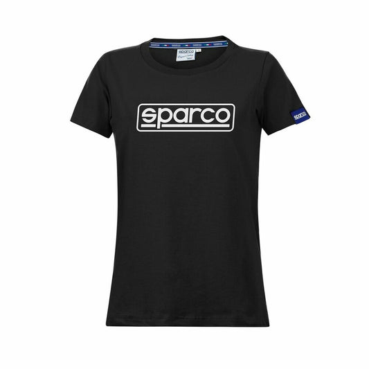 Camisola de Manga Curta Mulher Sparco S01325NR2M Preto (M)