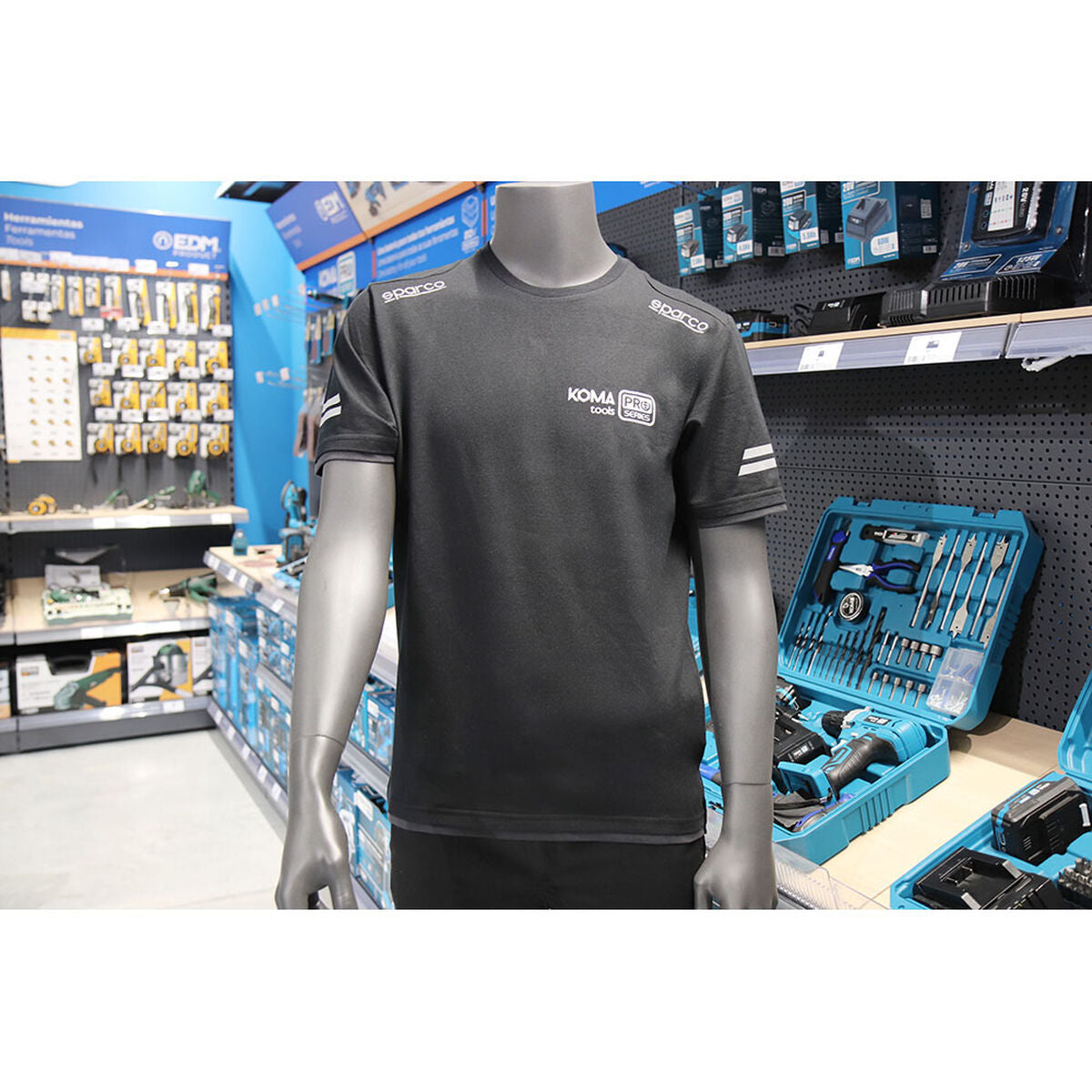 Camisola de Manga Curta Unissexo Sparco Koma Tools 02416nrgs