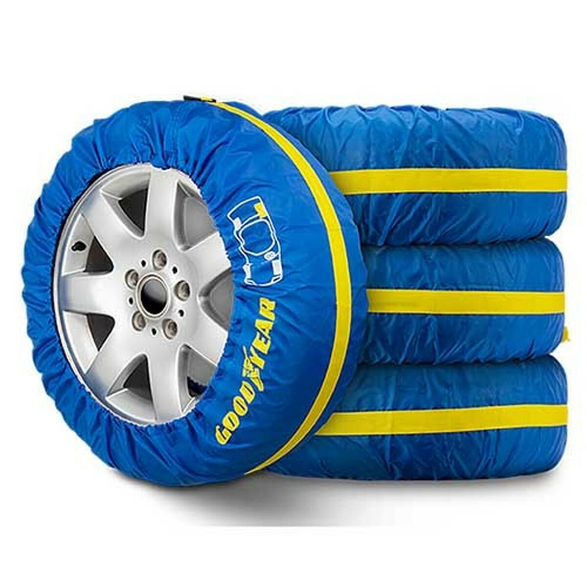 Conjunto de cobertura de pneus Goodyear GOD6000 (4 Unidades)