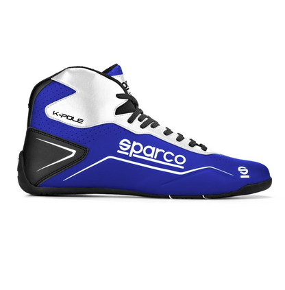 Weiß-blaue Sparco-Laufstiefel