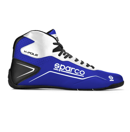 Botas para karting Sparco K-Pole, azul/branco