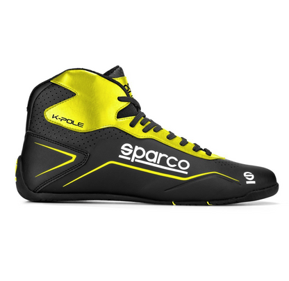 Botas para karting Sparco K-Pole, preto/amarelo (41)