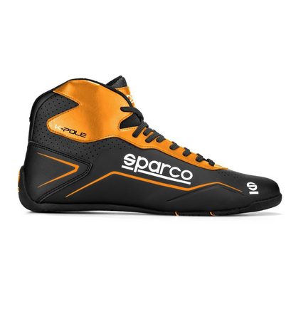 Botas para karting Sparco K-Pole, preto/laranja (40)