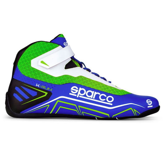 Botas para karting Sparco K-Run, azul/verde (43)