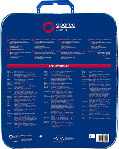 Capas para bancos Sparco SPC1016 (11 peças)