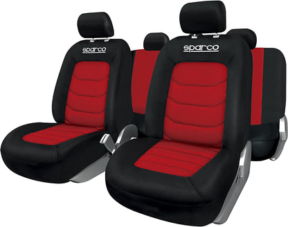 Capas para bancos Sparco S-Line, Preto/Vermelho