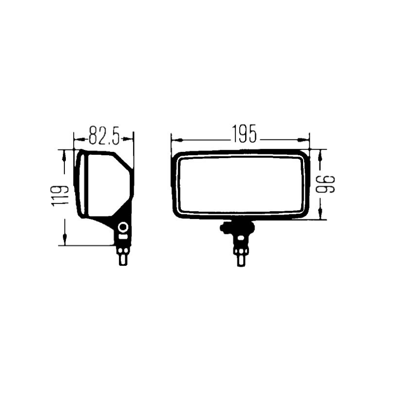 Farol de longo alcance Hella Comet 550