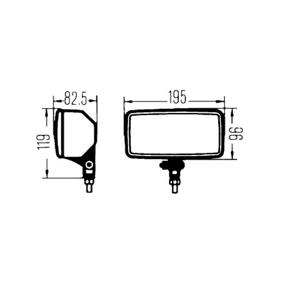 Farol de longo alcance Hella Comet 550