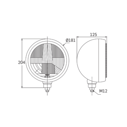 <transcy>2x Faros Antiniebla SIM 3206 (Ø 180mm) + 2x tapas Cibié</transcy>