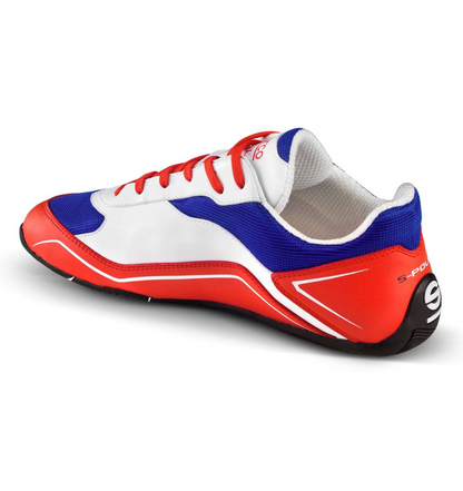 Sapatilhas Sparco S-Pole, vermelho/azul, tamanho 44