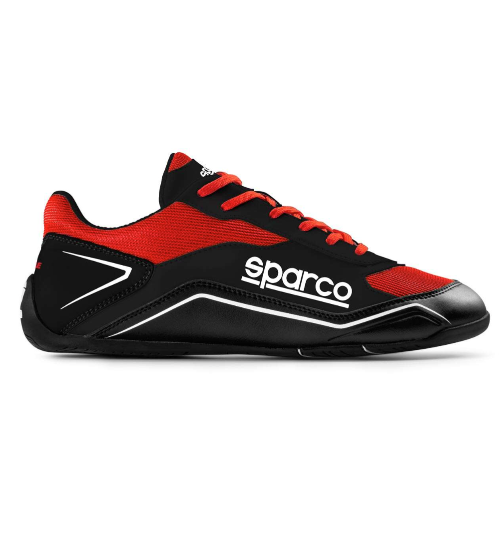 Sapatilhas Sparco S-Pole, preto/vermelho, tamanho 43