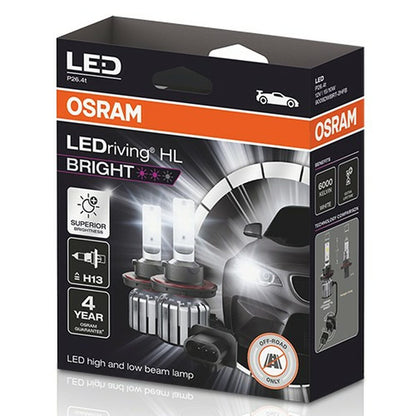 Lâmpada para carro Osram LEDriving HL Bright H13 15 W 12 V 6000 K