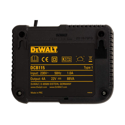 Bateria de lítio recarregável Dewalt dcb115d2-qw