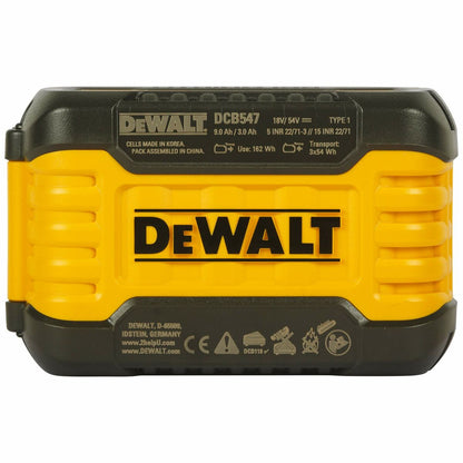 Bateria de lítio recarregável Dewalt DCB547-XJ 9 Ah 18 V