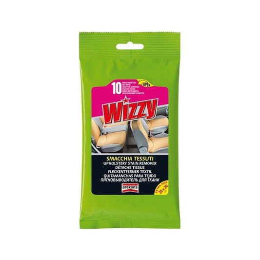 Produto de Limpeza para Estofos Arexons Wizzy Toalhetes (10 uds)