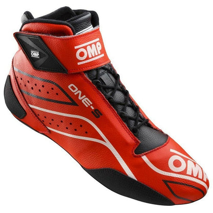 Botas de competição OMP One-S, branco, tamanho 41