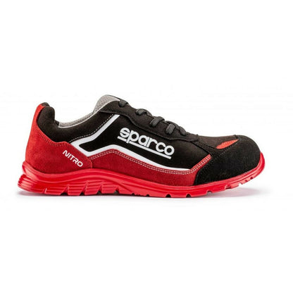 Sapatilhas Sparco Nitro Marcus S3, Preto/Vermelho, tamanho 48