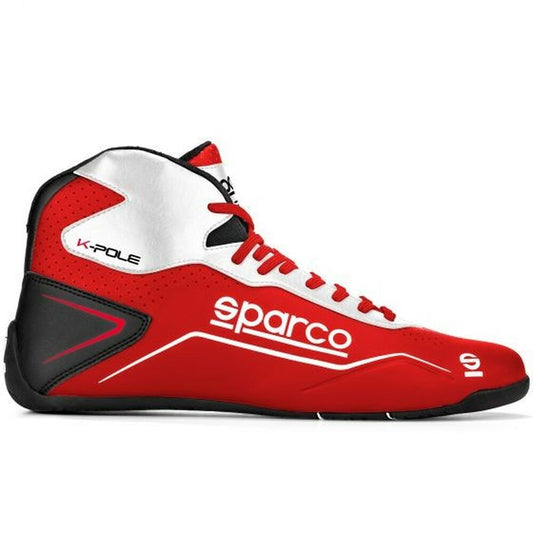 Botas de karting Sparco K-Pole, vermelho/branco (35)