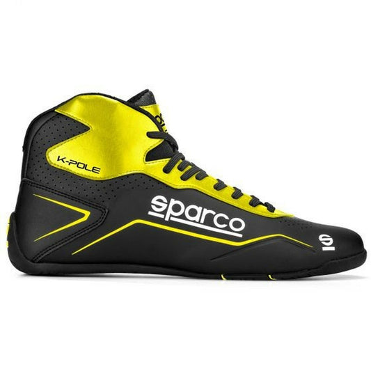 Botas de karting Sparco K-Pole, preto/amarelo (35)