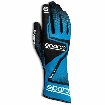 Luvas de karting Sparco Rush, azul/preto, tamanho L