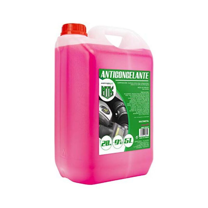 Anticongelante Motorkit -9º 20% Cor de Rosa (5 L)