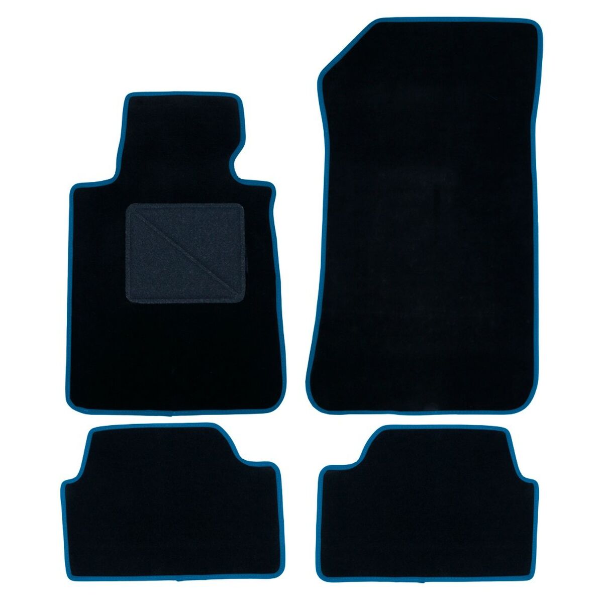 Tapetes de automóvel para BMW Série 1 (E81) (2007-2012) (azul)