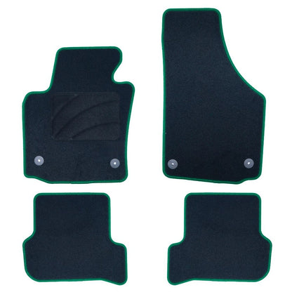 Tapetes de automóvel para Seat Leon Mk2 (2005-2012) (verde)