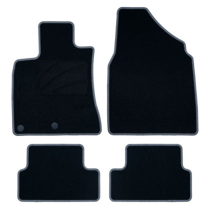 Tapetes de automóvel para Nissan Qashqai (2007-2013) (cinzento)