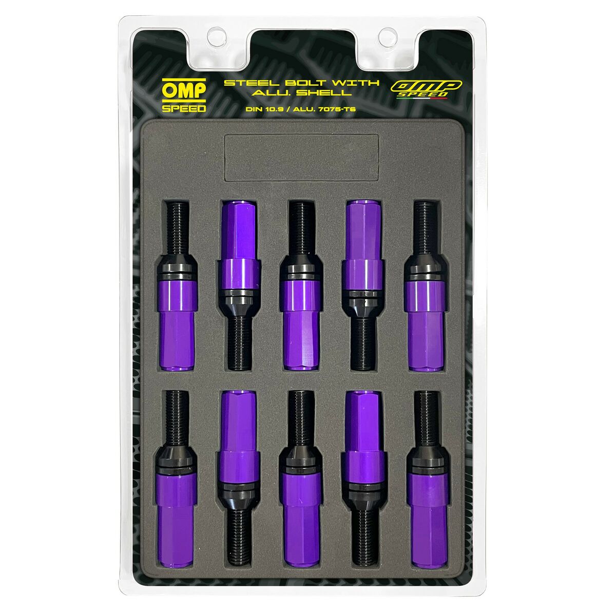 Kit de parafusos OMP OMPS09971211 28 mm Roxo M12 x 1,25