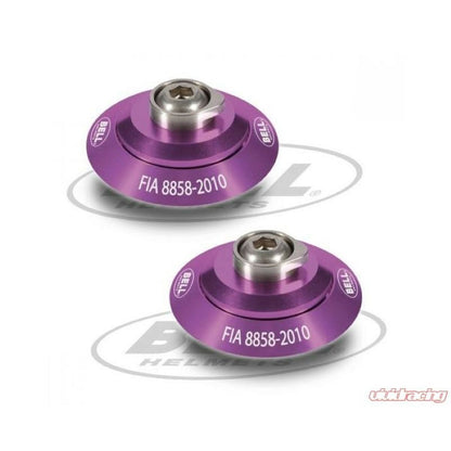 Conjunto de clipes para capacete Bell HANS Cor de Rosa FIA 8858-2010