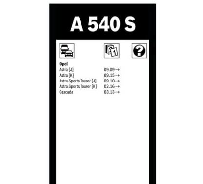 Scheibenwischerbürsten Bosch Aerotwin A540S