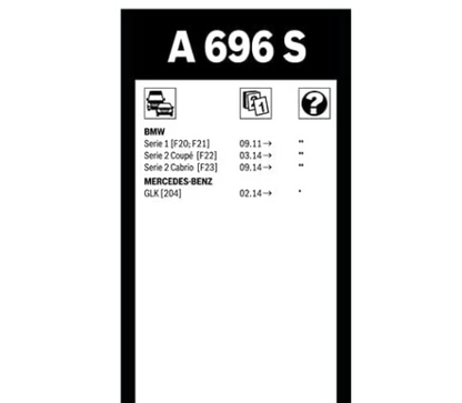 Scheibenwischerbürsten Bosch Aerotwin A696S