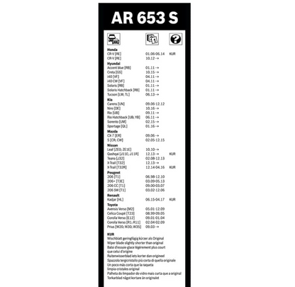 Scheibenwischerbürsten Bosch Aerotwin AR653S