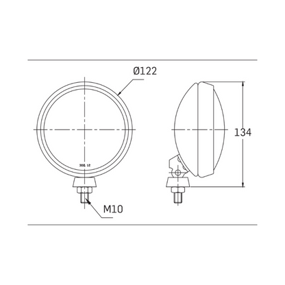 Pack de faróis auxiliares de longo alcance SIM 3212 (Mini R50/R52/R53 e R55/R56/R57)