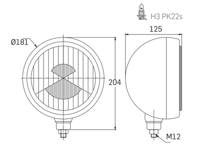 Pack Faros Largo Alcance SIM 3205 + 3208 (Ø180mm + Ø220mm)