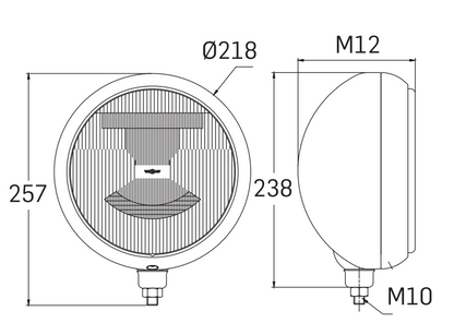 <transcy>Faro de Largo Alcance SIM 3208 (Ø 220mm)</transcy>